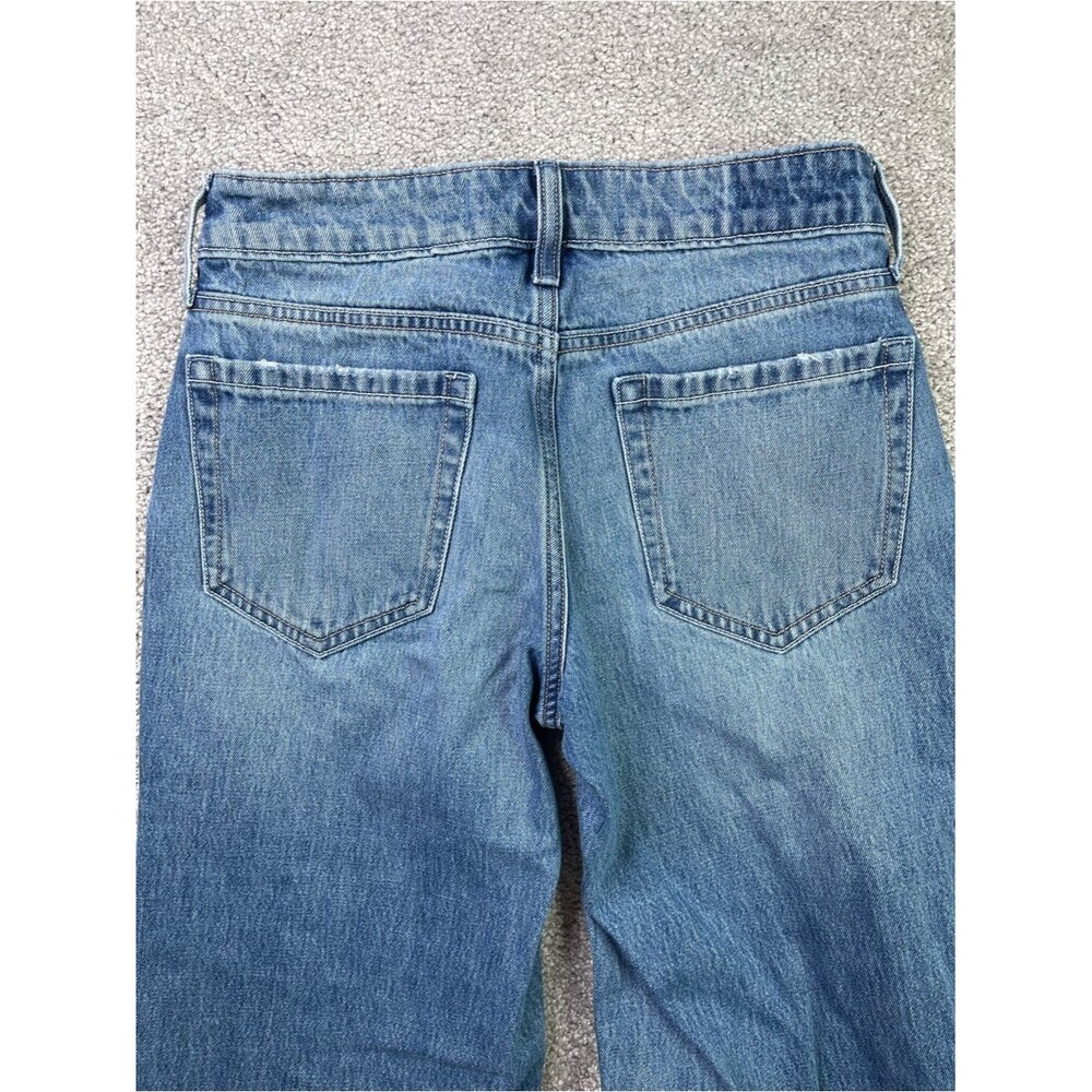 Hollister Jeans Women's 23 Blue Baggy Wide Leg Low Rise Medium Wash Denim - Picture 4 of 11